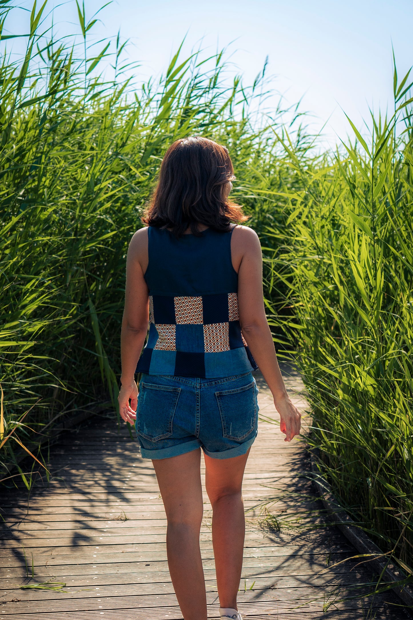 Blouse Patchwork Entre Terre et Mer