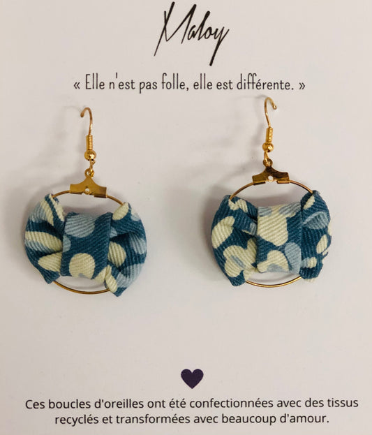 Boucles d’oreilles upcycles