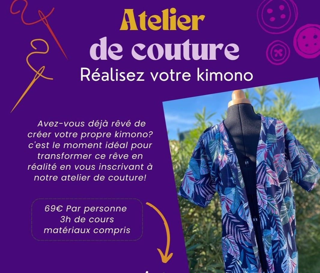 L'atelier de Couture - Créez Votre Kimono Personnalisé 13/11 à 17h